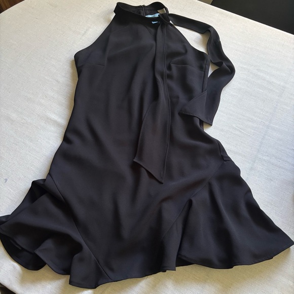 CeCe Black Tie Neck Sleeveless Dress Women’s Small Career Workwear - Picture 3 of 9